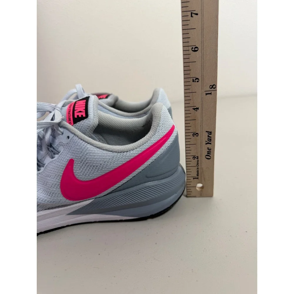 Nike Air Zoom Structure 22 Running Shoes Womens 9.5 Grey Pink AA1640-402